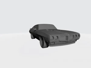 3d printing model of pontiac gto 1970 car stl file 3D Print Model