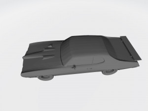 3d printing model of pontiac gto 1970 car stl file 3D Baskı Modeli