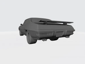 3d printing model of pontiac gto 1970 car stl file 3D Print Model
