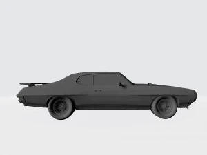 3d printing model of pontiac gto 1970 car stl file 3D Print Model