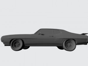 3d printing model of pontiac gto 1970 car stl file 3D Baskı Modeli