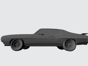 3d printing model of pontiac gto 1970 car stl file 3D Print Model