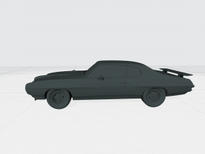 3d printing model of pontiac gto 1970 car stl file 3D Baskı Modeli