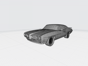 3d printing model of pontiac gto 1970 car stl file 3D Baskı Modeli