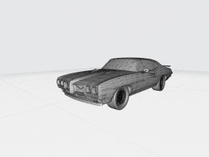 3d printing model of pontiac gto 1970 car stl file 3D Print Model