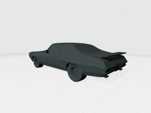 3d printing model of pontiac gto 1970 car stl file 3D Baskı Modeli