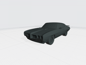 3d printing model of pontiac gto 1970 car stl file 3D Baskı Modeli