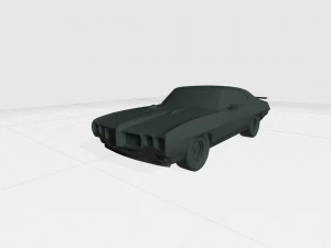 3d printing model of pontiac gto 1970 car stl file 3D Print Model
