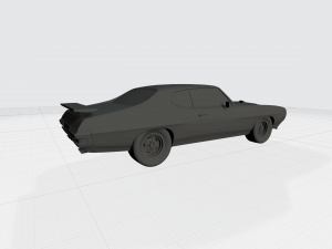 3d printing model of pontiac gto 1970 car stl file 3D Baskı Modeli