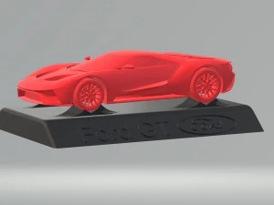 3d model car stl file with personalized display stand ready for 3d printing 3D Print Model