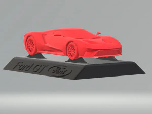 3d model car stl file with personalized display stand ready for 3d printing 3D Print Model