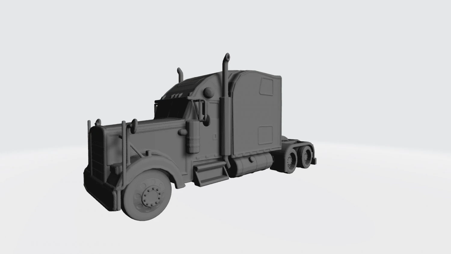 3d hauler american truck model ready for 3d printing stl file 3D Print Model .c4d .max .obj .3ds .fbx .stl .blend 