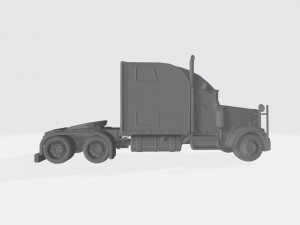 3d hauler american truck model ready for 3d printing stl file 3D प्रिंट मॉडल