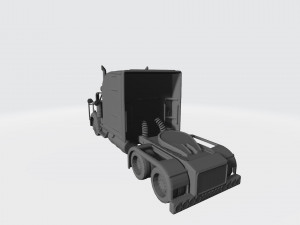 3d hauler american truck model ready for 3d printing stl file 3D प्रिंट मॉडल