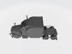 3d hauler american truck model ready for 3d printing stl file 3D प्रिंट मॉडल