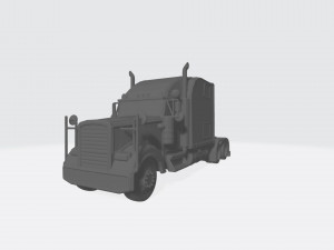 3d hauler american truck model ready for 3d printing stl file 3D प्रिंट मॉडल