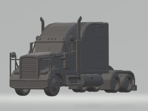 3d hauler american truck model ready for 3d printing stl file 3D प्रिंट मॉडल