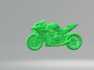 kawasaki ninja h2 3d model custom ready printing stl file 3D Print Model