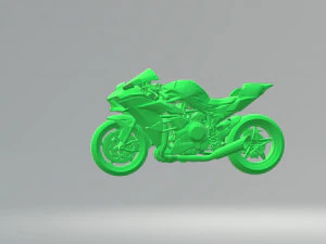 kawasaki ninja h2 3d model custom ready printing stl file 3D Print Model