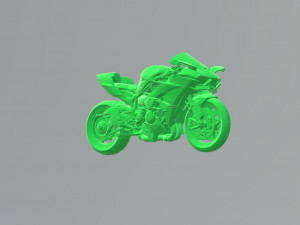 kawasaki ninja h2 3d model custom ready printing stl file 3D Print Model