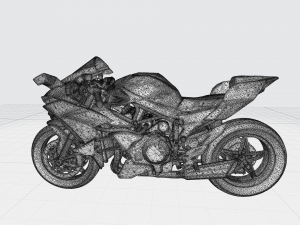 kawasaki ninja h2 3d model custom ready printing stl file 3D Print Model