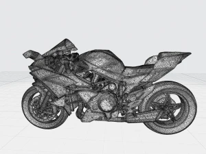 kawasaki ninja h2 3d model custom ready printing stl file 3D Print Model