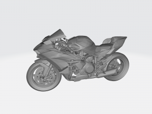 kawasaki ninja h2 3d model custom ready printing stl file 3D Print Model