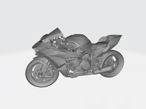 kawasaki ninja h2 3d model custom ready printing stl file 3D Print Model