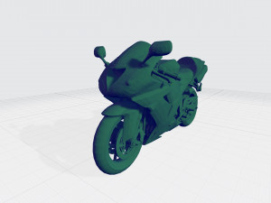 kawasaki ninja 2006 3d model custom ready printing stl file 3D Принт Модель