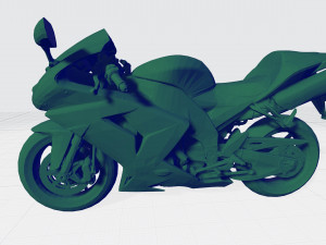kawasaki ninja 2006 3d model custom ready printing stl file 3D Принт Модель