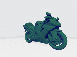 kawasaki ninja 2006 3d model custom ready printing stl file 3D Принт Модель