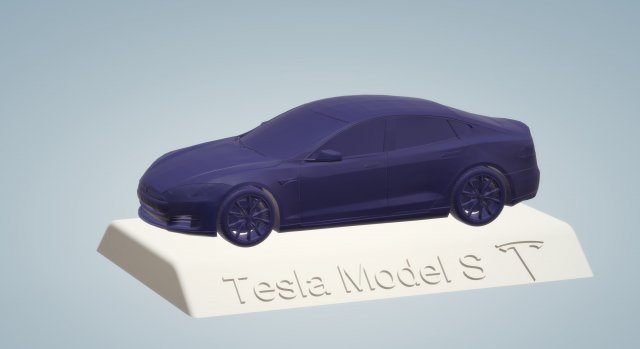 tesla model s 3d model car custom 3d printing stl file 3D Print Model .c4d .max .obj .3ds .fbx .stl .blend 