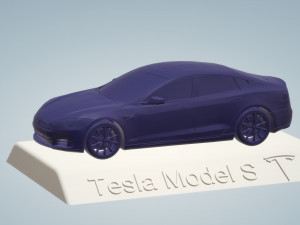 tesla model s 3d model car custom 3d printing stl file 3D 프린트 모델