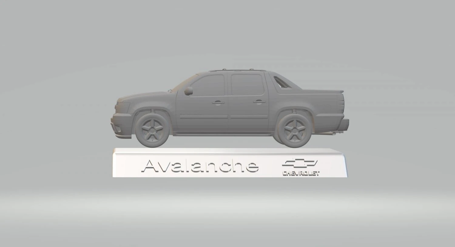 chevrolet avalanche 3d model car custom 3d printing stl file 3D Print Model .c4d .max .obj .3ds .fbx .stl .blend