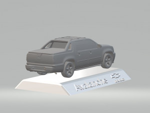 chevrolet avalanche 3d model car custom 3d printing stl file Model Cetak 3D