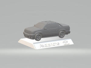 chevrolet avalanche 3d model car custom 3d printing stl file Model Cetak 3D
