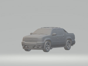 chevrolet avalanche 3d model car custom 3d printing stl file Model Cetak 3D