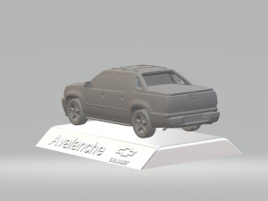 chevrolet avalanche 3d model car custom 3d printing stl file Model Cetak 3D