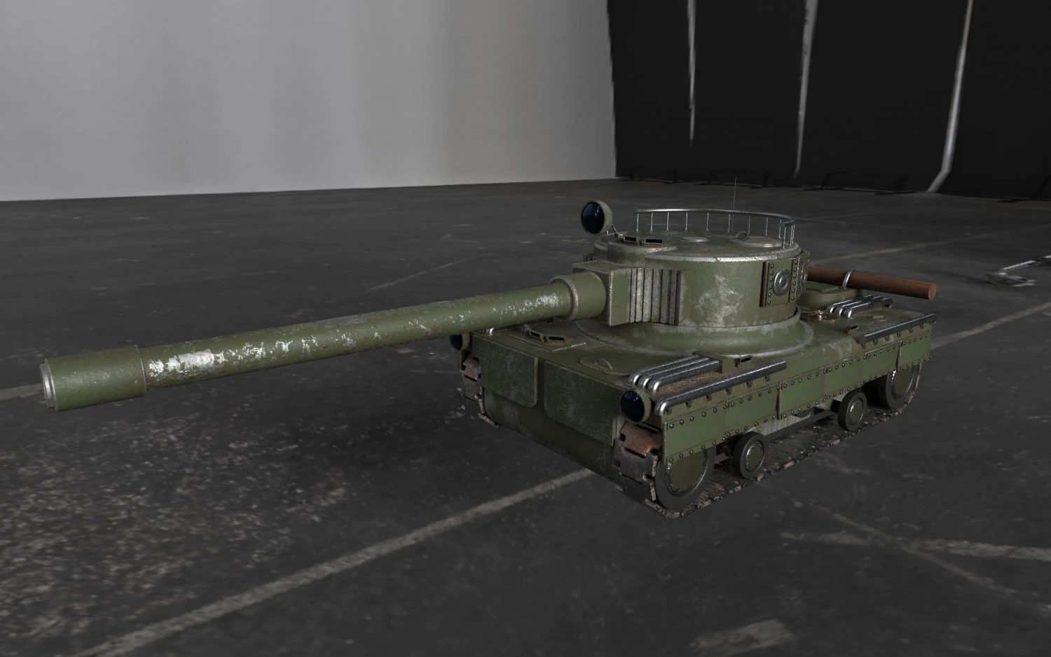 tank - mk1 3D Model .c4d .max .obj .3ds .fbx .stl .blend 