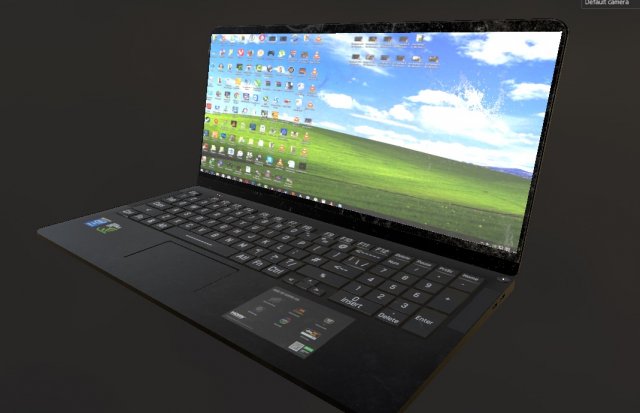 laptop ibook 3D Model .c4d .max .obj .3ds .fbx .stl .blend 