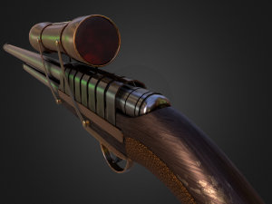 sniper rifles Model 3D