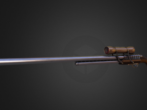 sniper rifles Model 3D