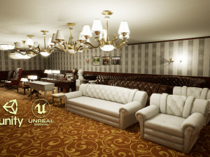 classic furniture and props 3D 모델
