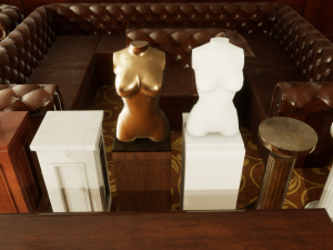 classic furniture and props 3D-Modell