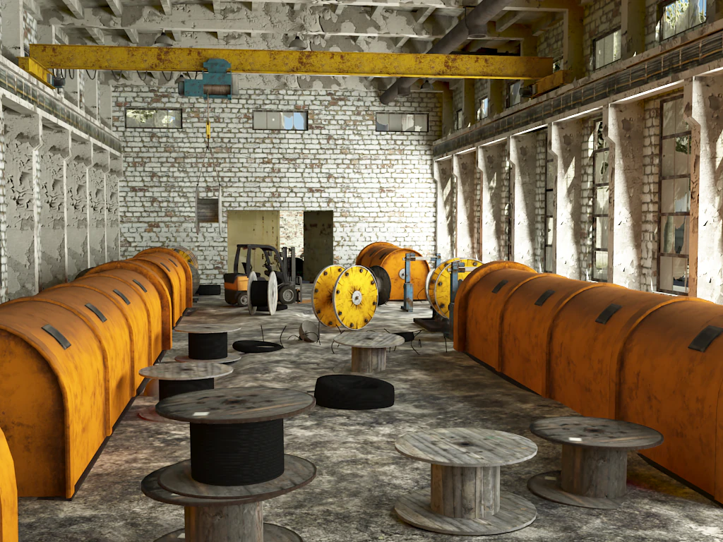 abandoned factory level 3D Model .c4d .max .obj .3ds .fbx .stl .blend 