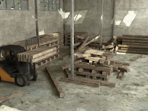 abandoned factory level 3D Model