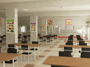 school scene 3D Model
