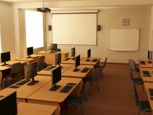 school scene 3D Model