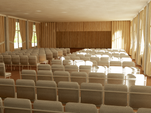 school scene Model 3D