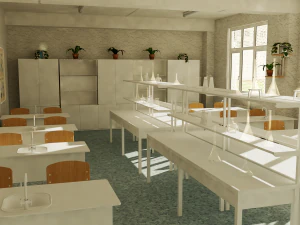 school scene 3D Model